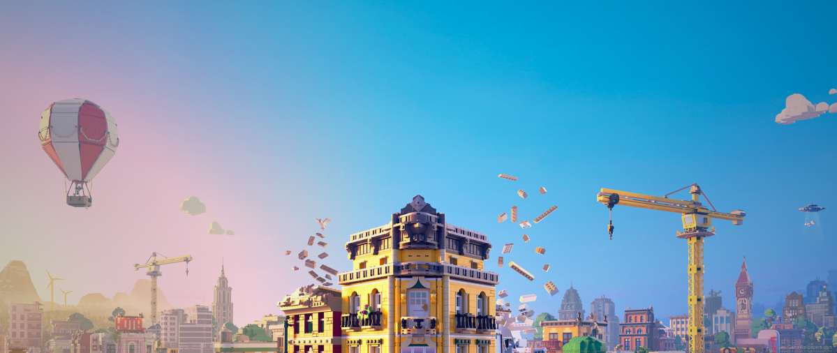 Lego Skylines ultrawide fond d'�cran 01