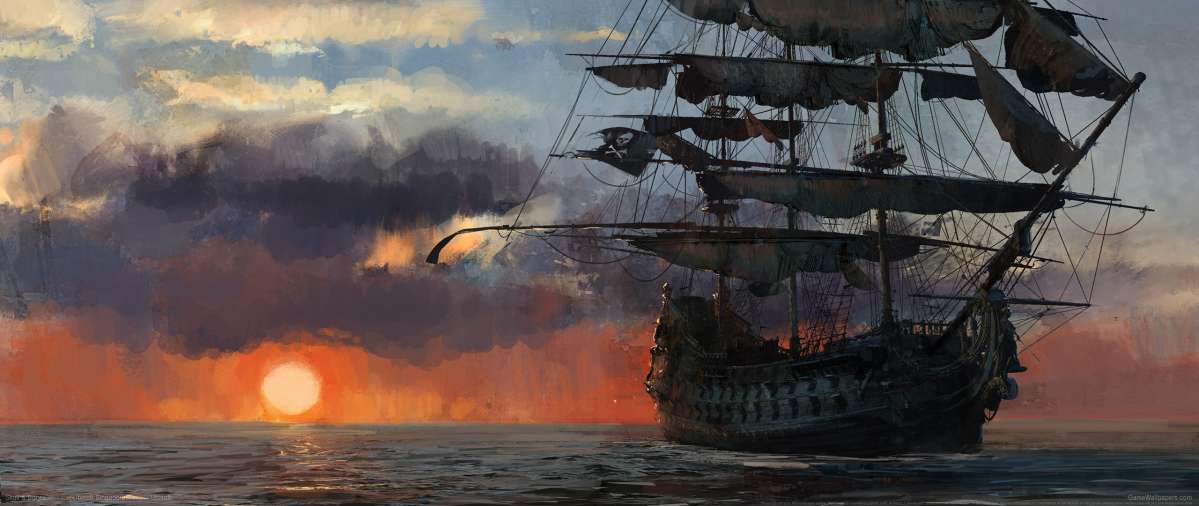 Skull & Bones ultrawide fond d'cran 02