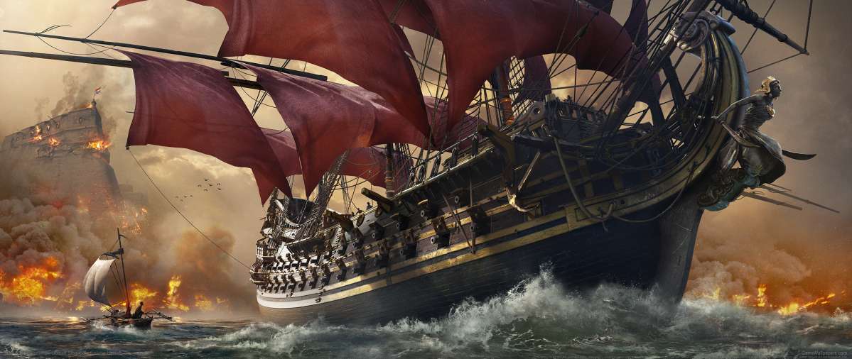 Skull & Bones ultrawide fond d'cran 06