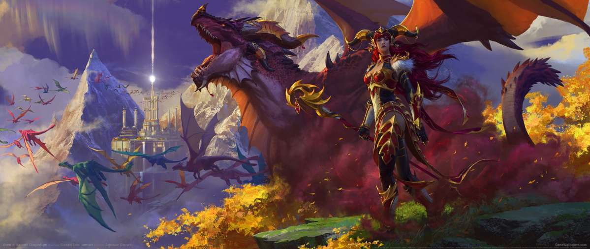 World of Warcraft: Dragonflight ultrawide fond d'cran 01