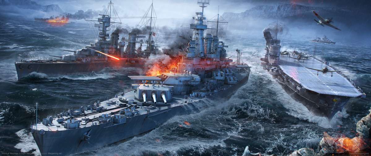 World of Warships ultrawide fond d'cran 09
