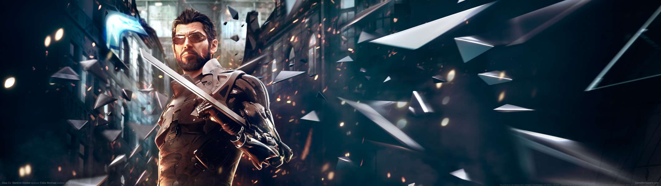 Deus Ex: Mankind Divided dual screen fond d'cran