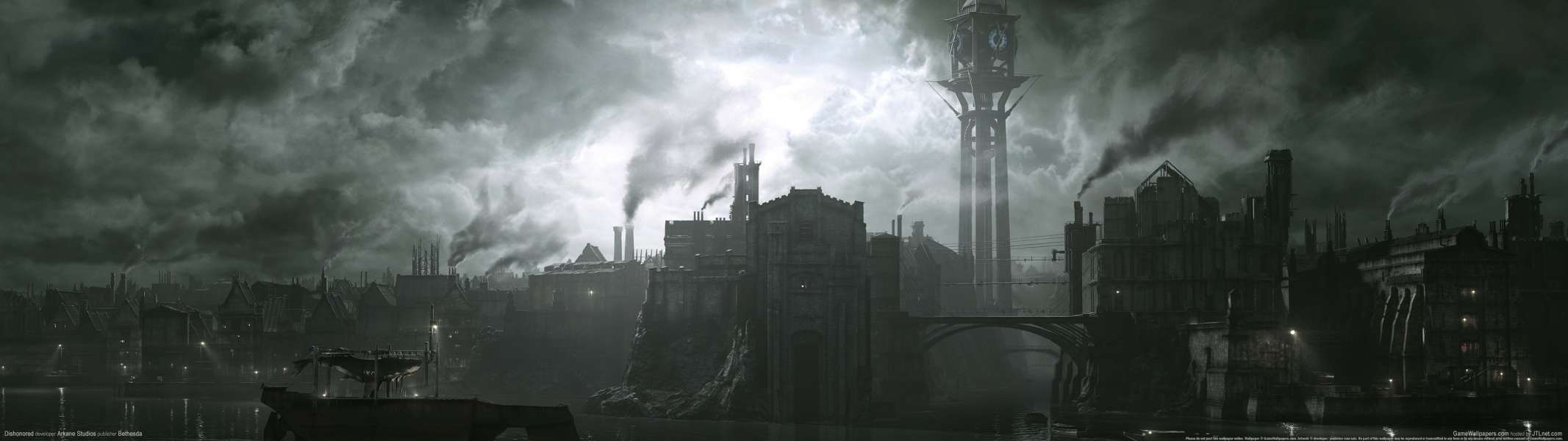 Dishonored dual screen fond d'cran