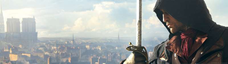 Assassin's Creed: Unity dual screen fond d'cran