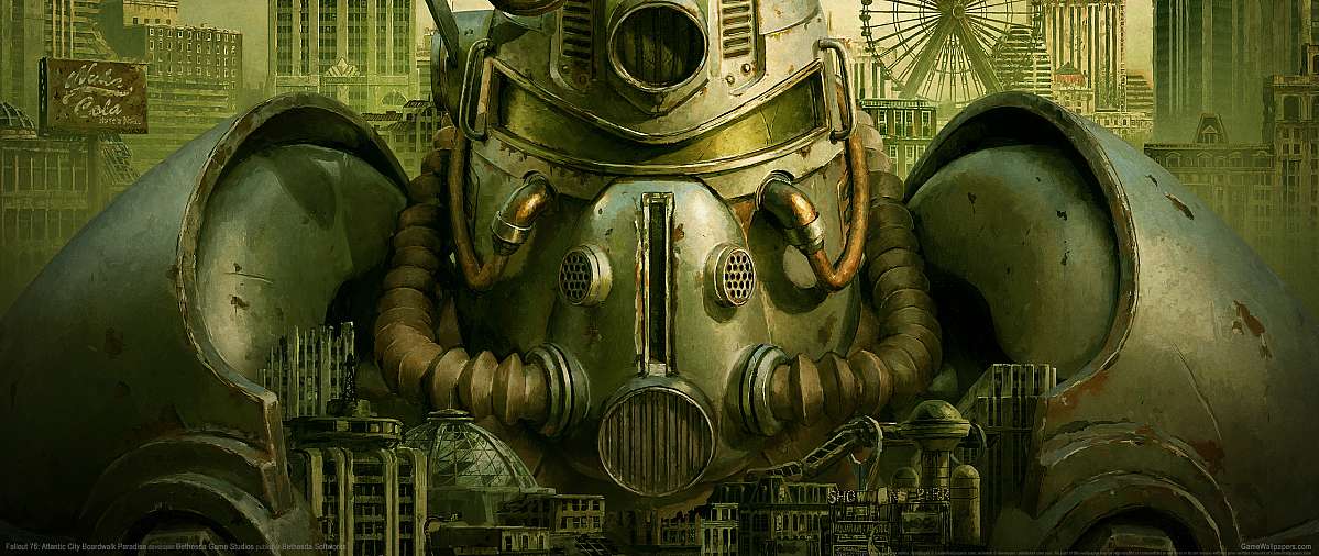 Fallout 76: Atlantic City Boardwalk Paradise ultrawide fond d'cran 01