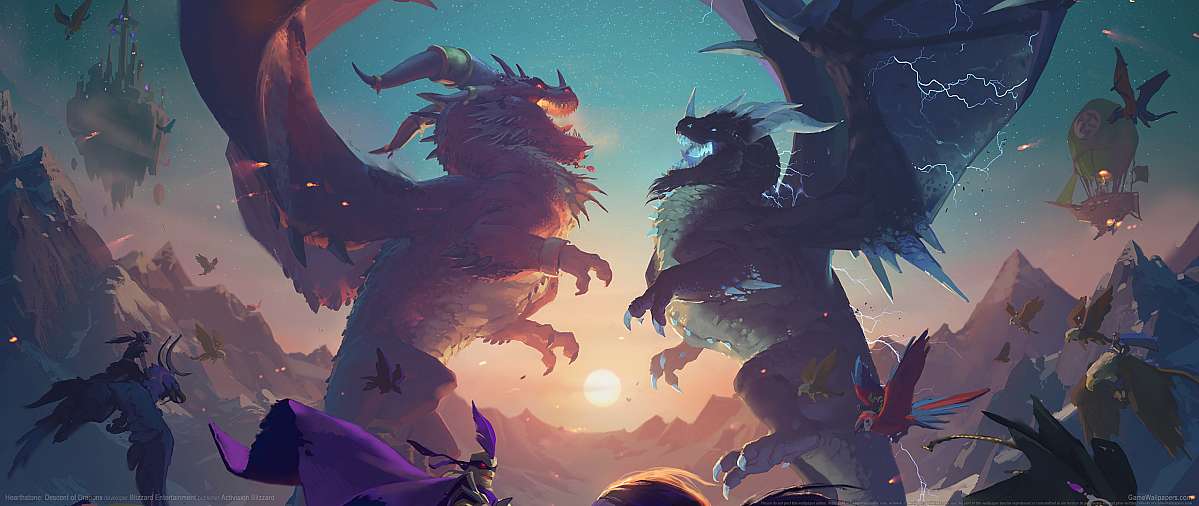 Hearthstone: Descent of Dragons ultrawide fond d'cran 01