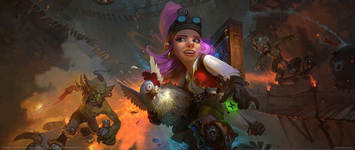 Hearthstone: Heroes of Warcraft fan art ultrawide fond d'cran 01