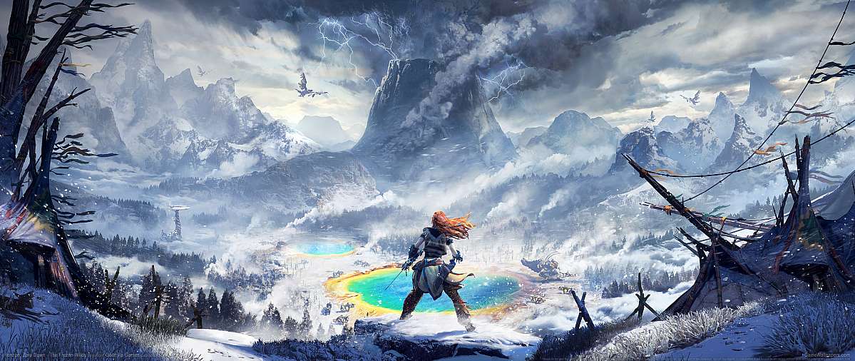 Horizon: Zero Dawn - The Frozen Wilds ultrawide fond d'cran 01