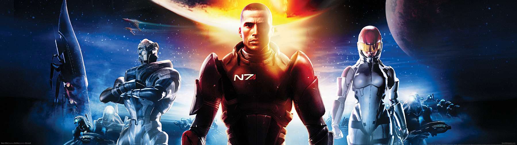 Mass Effect superwide fond d'cran 04