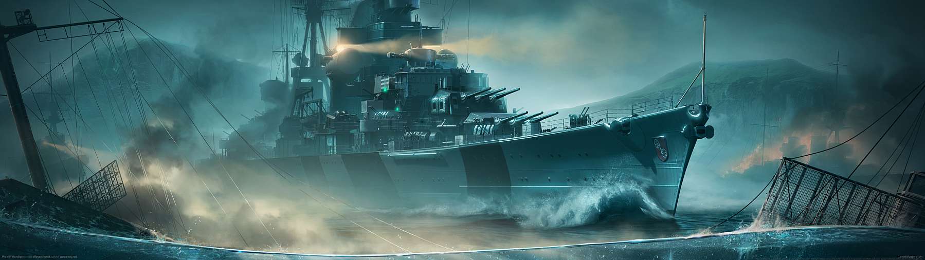 World of Warships superwide fond d'cran 28